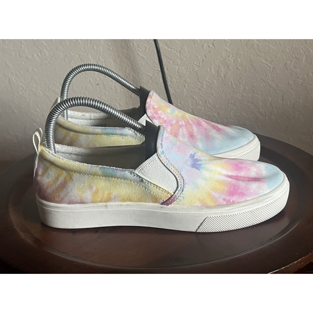 Skechers Womens Tie Dye Slip On Sneakers Memory Foam Pastel 155082 WMLT Size 7.5